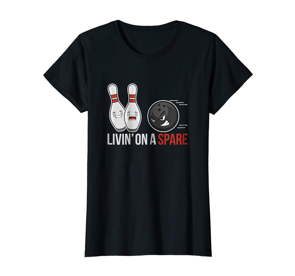 &quot;Livin' on a Spare&quot; Funny Bowling Shirt