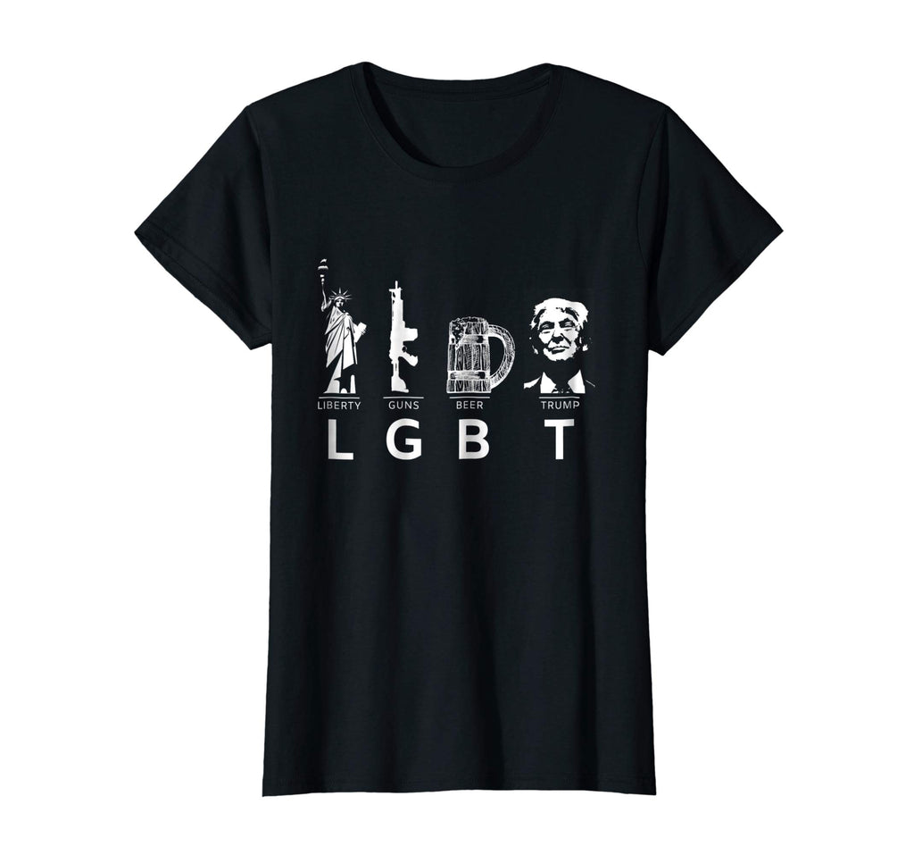 Liberty Guns Beer Trump T Shirts Funny Parody LGBT Gifts