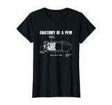 Anatomy Of A Pew Funny Bullet Gun Lovers T-Shirt