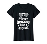 1st Grade Boss School Funny Boys First Grade Cool Tee Shirt