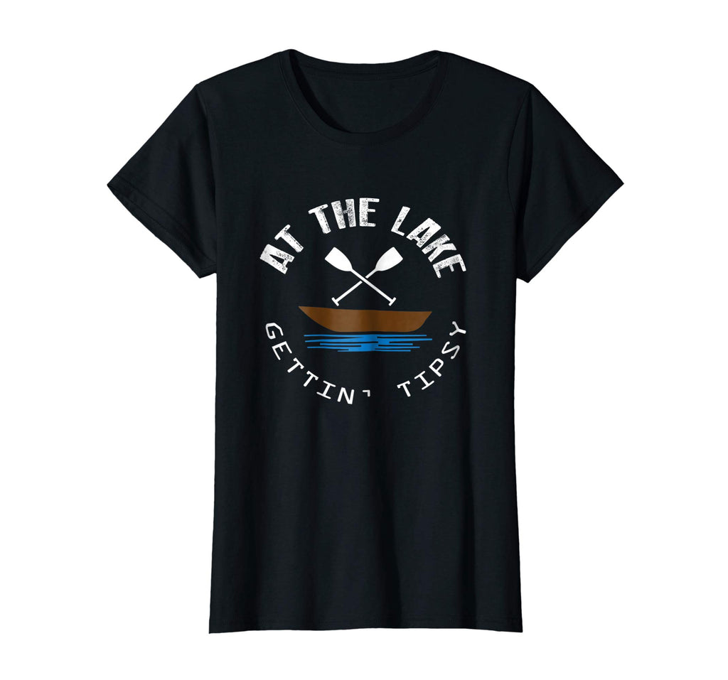 At The Lake Getting Tipsy Funny Boat Drinking T-Shirt