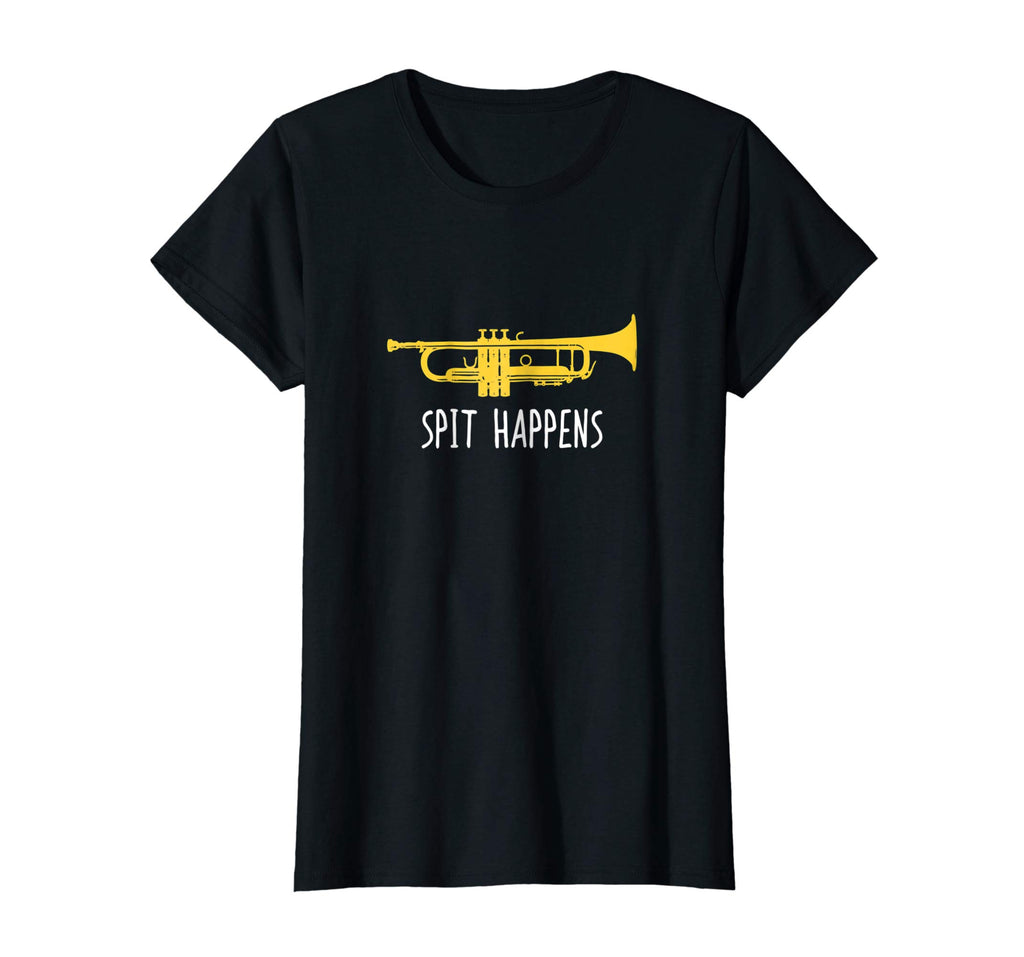 Funny Trumpet Shirt, Spit Happens Band Player Gift