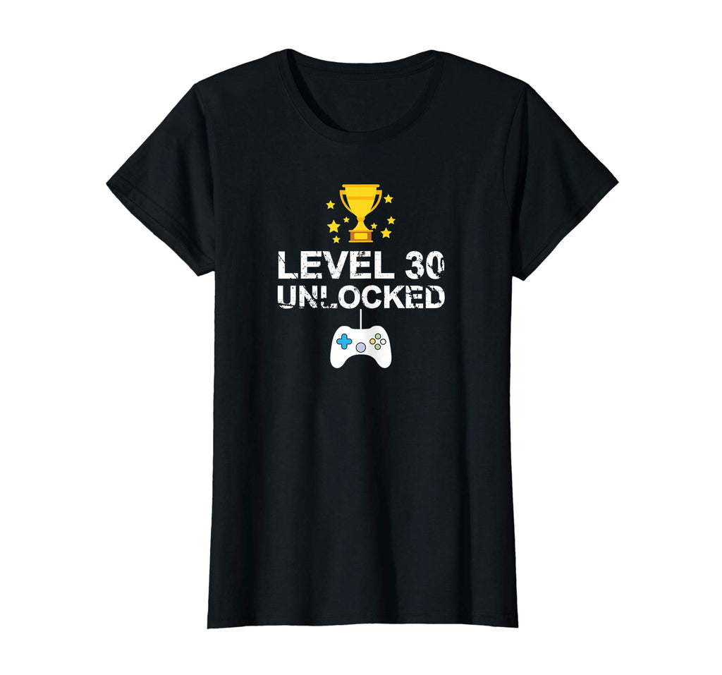 30th Birthday Level 30 Unlocked Funny T-shirt Gift Father