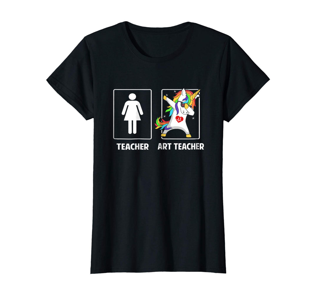 Art Teacher Unicorn Dabbing Funny T Shirt Gifts Dab Dabs
