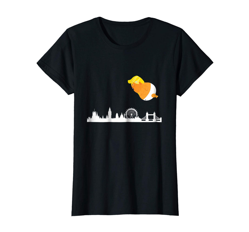 Baby Trump Balloon London Funny Anti Trump T-shirt