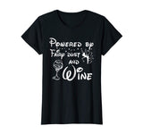 Powered By Fairy Dust And Wine Funny Shirt