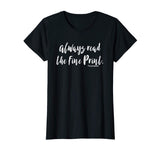 Always Read Fine Print I'm Pregnant Shirt Funny Pregnancy