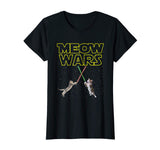 Meow Wars Funny Cat Men Women Kids T-Shirt