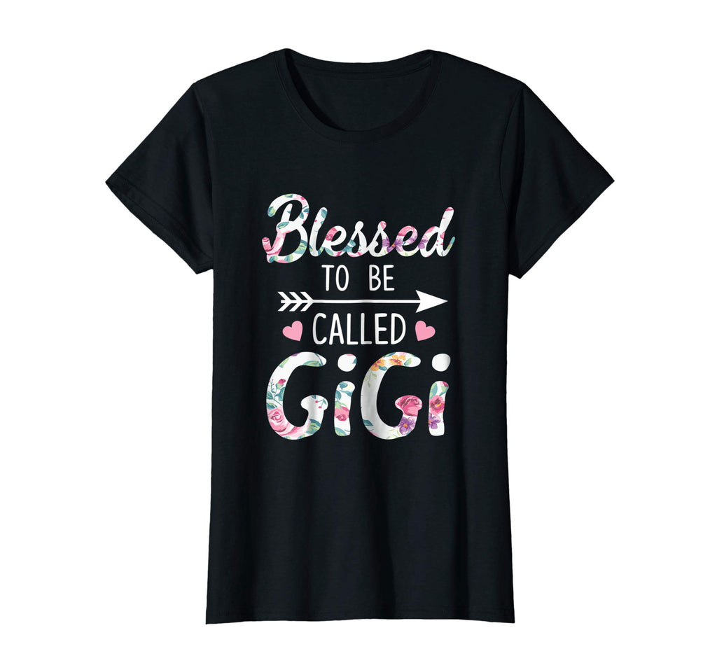 Blessed To Be Called Gigi Floral Grandma Funny T-Shirt