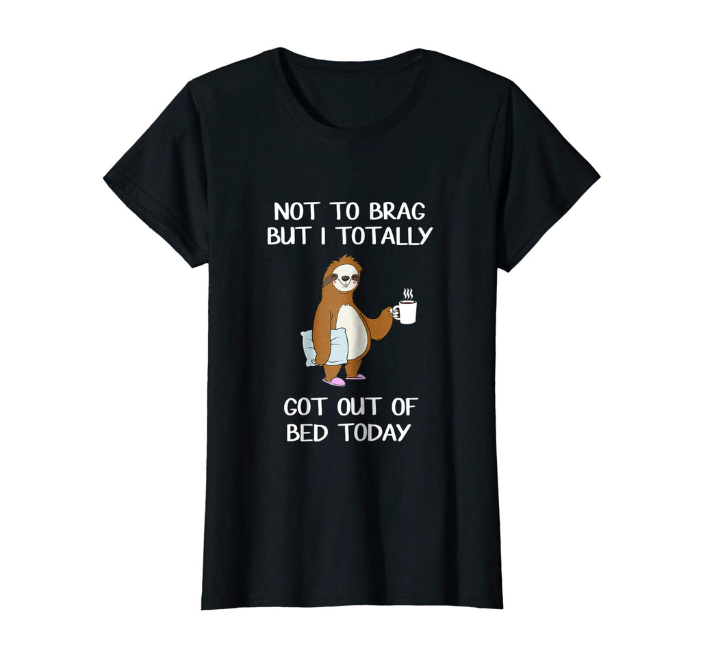 Funny Sloth T-Shirt Sleepy Pajama T Shirt Got Out Of Bed Tee