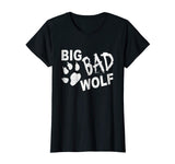Big Bad Wolf Paw Distressed White Funny Novelty T Shirt