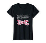 Bacon Snaccident Definition Funny T-Shirt