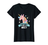 Funny Unicorn Vibes Only T-shirt With Rainbow Sparkles