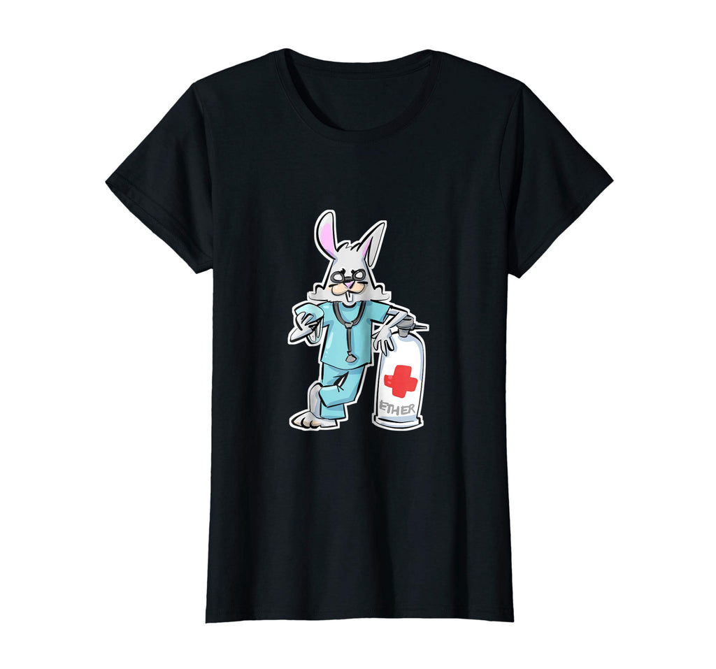 Anesthesia Ether Bunny Funny Easter Medical T-shirt