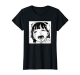Ahegao T-Shirt Anime Funny Tee Hentai Cartoon Shirt