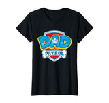 Dad Patrol T-Shirt Funny Daddy Gift Party Birthday Father