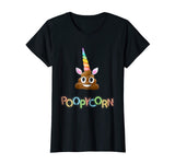 Kids Unicorn Poop Emoji Funny Shirt for Girls Boys Kids