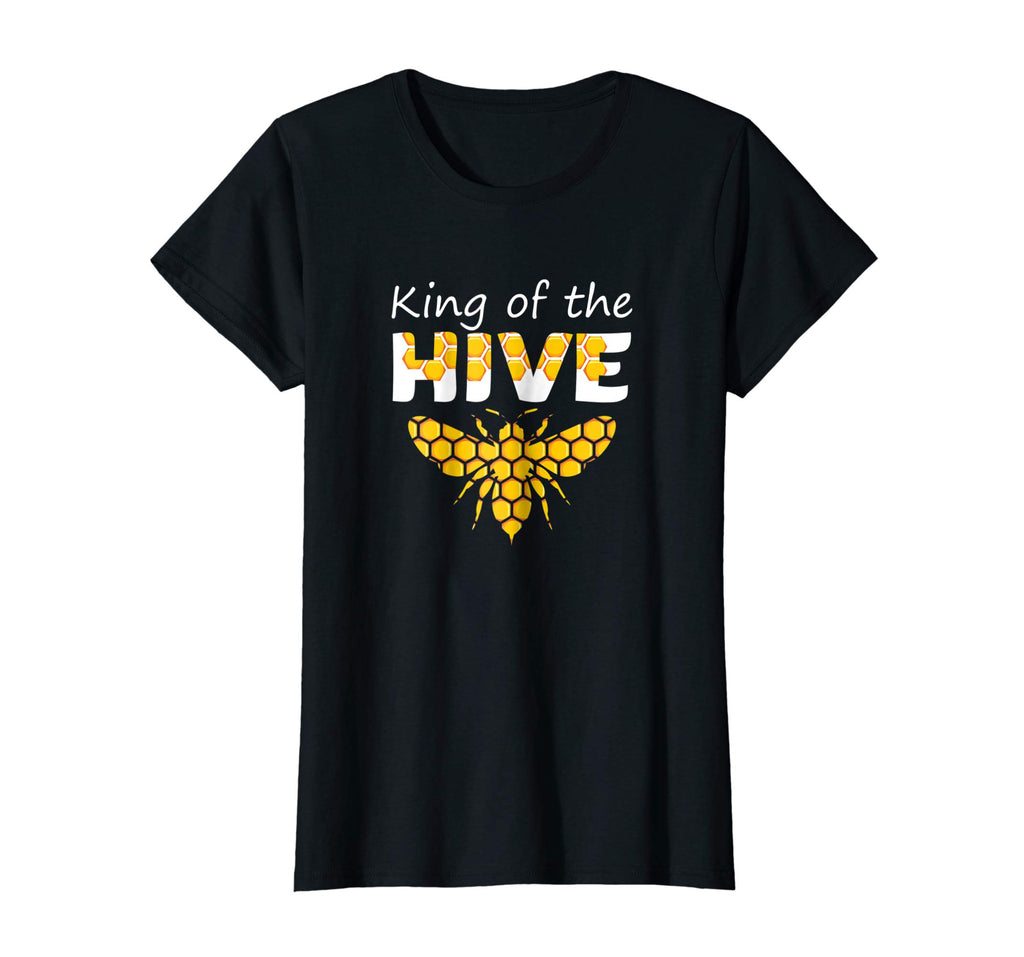 Beekeeping King of The Hive Tshirt Beekeeper Bee Funny Gifts