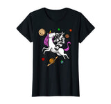Astronaut Riding Unicorn Funny Space Boys Girls T-Shirt