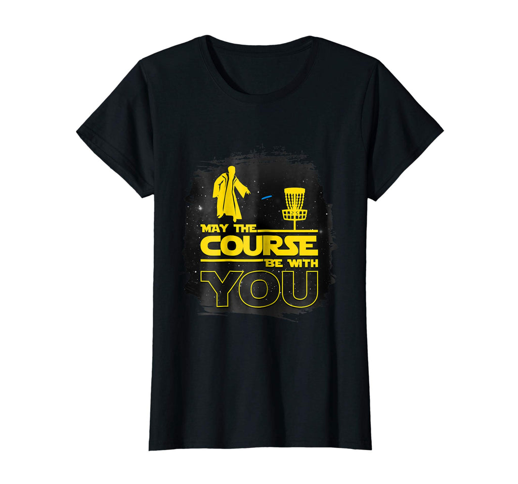 &quot;May The Course Be With You&quot; Funny Disc Golf T Shirt Men