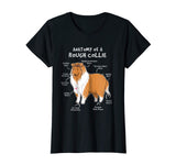 Anatomy Of A Rough Collie Funny Dog Puppy Gift T Shirt
