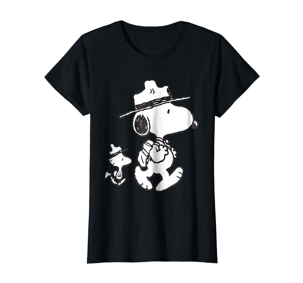 Funny Snoopy Woodstock Camping T Shirt