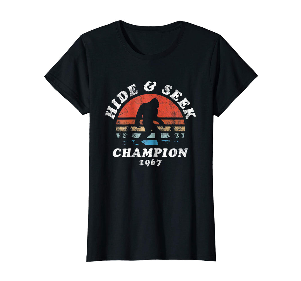 Hide &amp; Seek Champion Bigfoot 1967 Funny T-Shirt