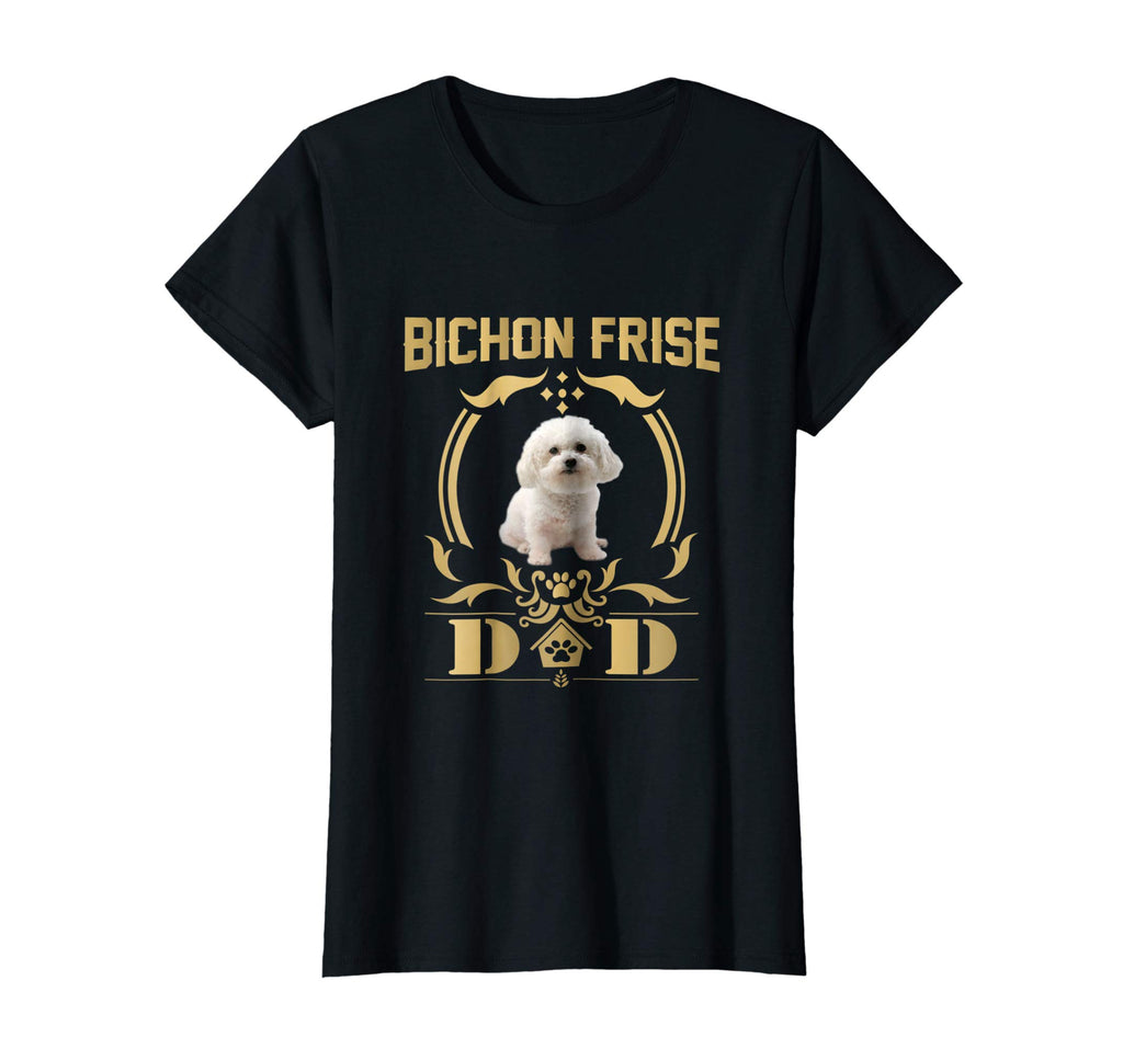 Bichon Frise Dad Funny Shirt - Father's Day Gift Tee