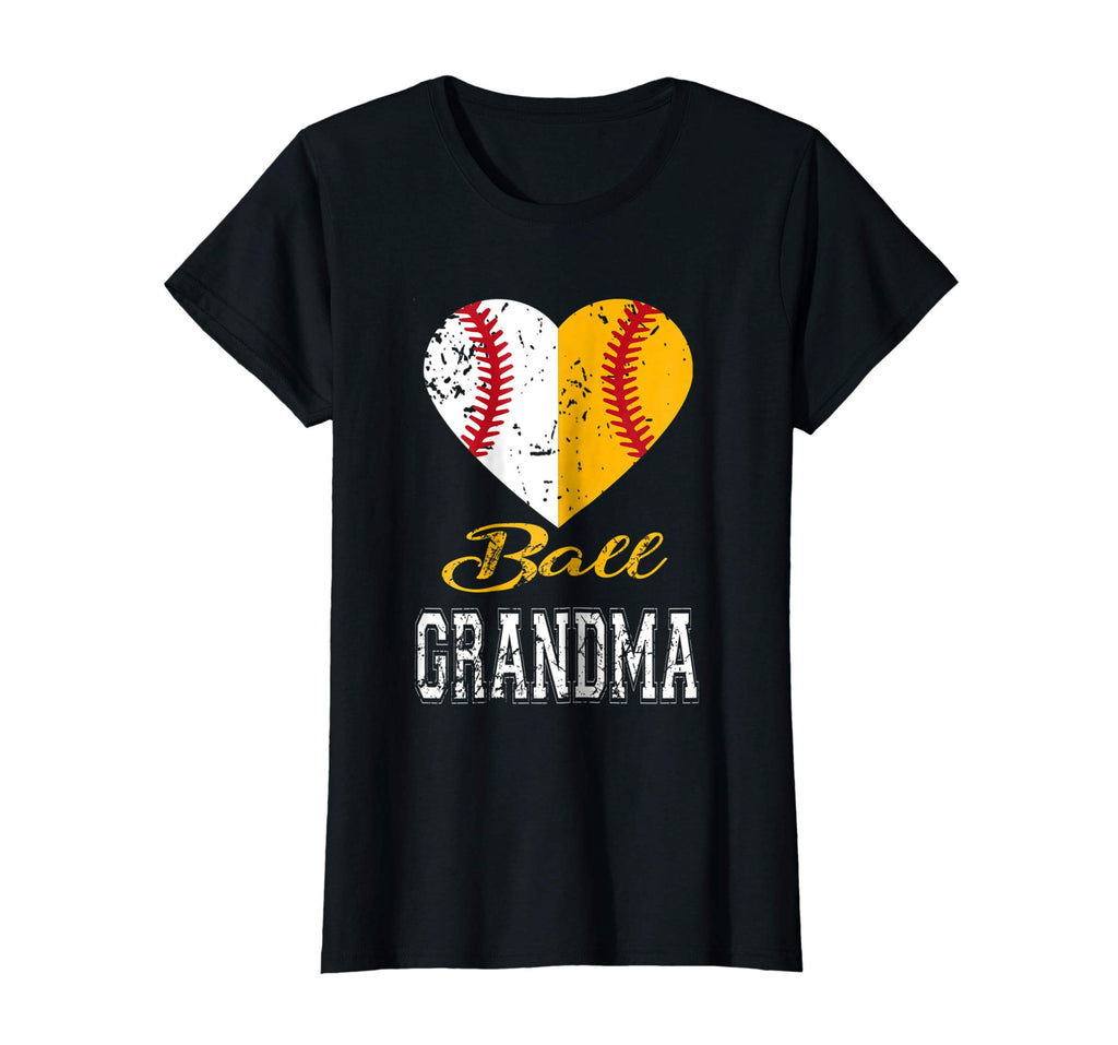 Funny Baseball Mom Shirt Ball Grandma Softball Gifts Women