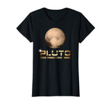 &quot;Pluto Never Forget&quot; Funny Astronomy Space Nerd T-shirt