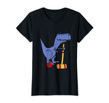 Smiletodaytees Funny T-rex Dinosaur Playing Croquet T-shirt