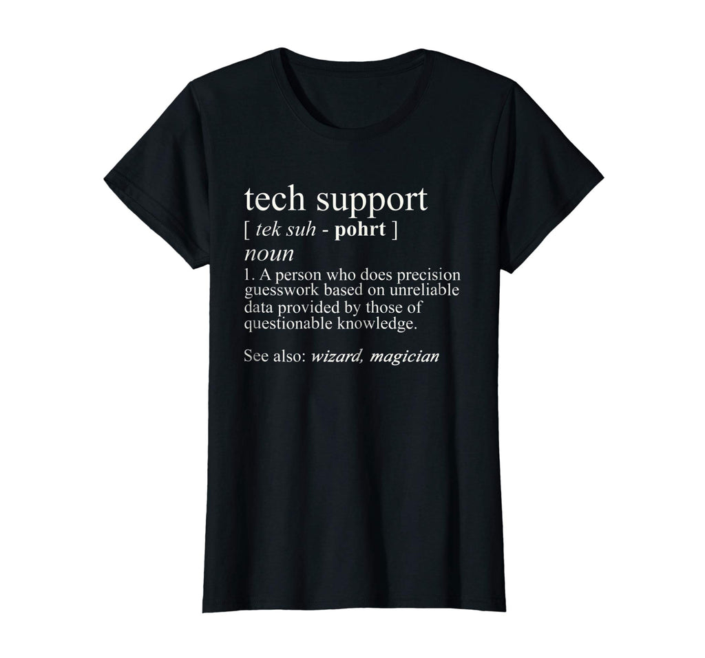 Tech Support Definition Shirt, Funny Cute Computer Nerd Gift
