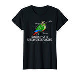 Anatomy Of A Green Cheek Conure - Funny Parrot T-Shirt