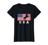 American Flag Horse T-Shirt Patriotic Funny 4th Of July USA