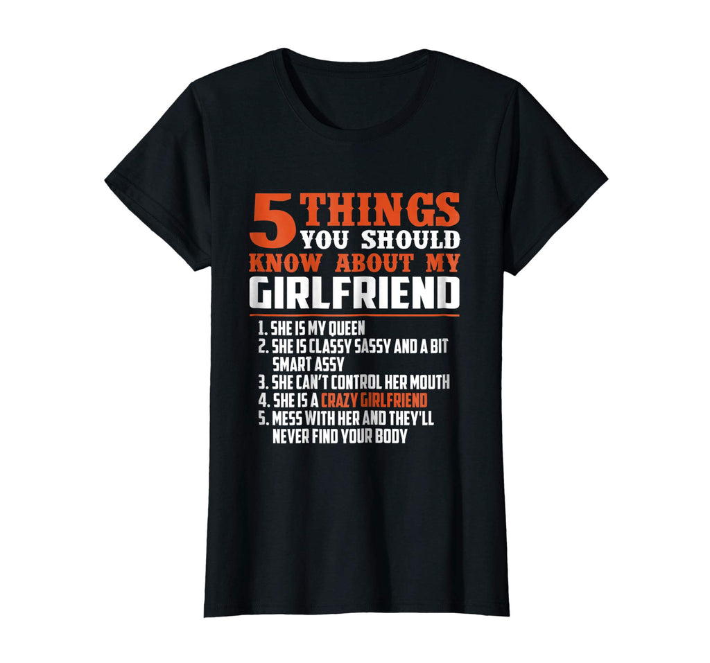 5 things you should know about my girlfriend funny shirt