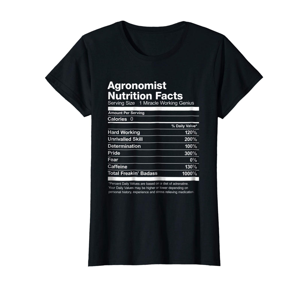 Agronomist Nutrition Facts Funny Gift T-Shirt