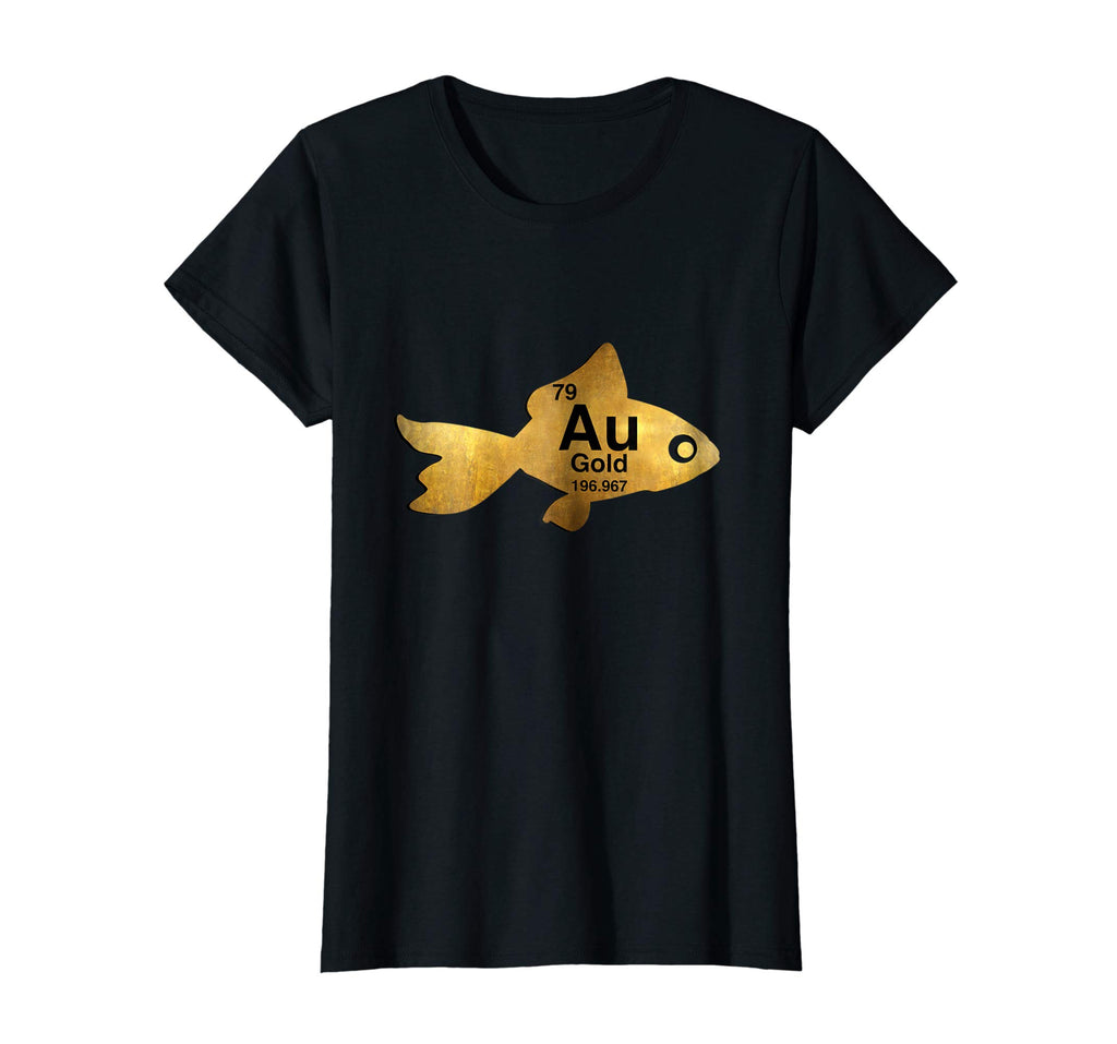 Au Gold Goldfish Periodic Element Funny Graphic Tshirt