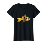 Au Gold Goldfish Periodic Element Funny Graphic Tshirt