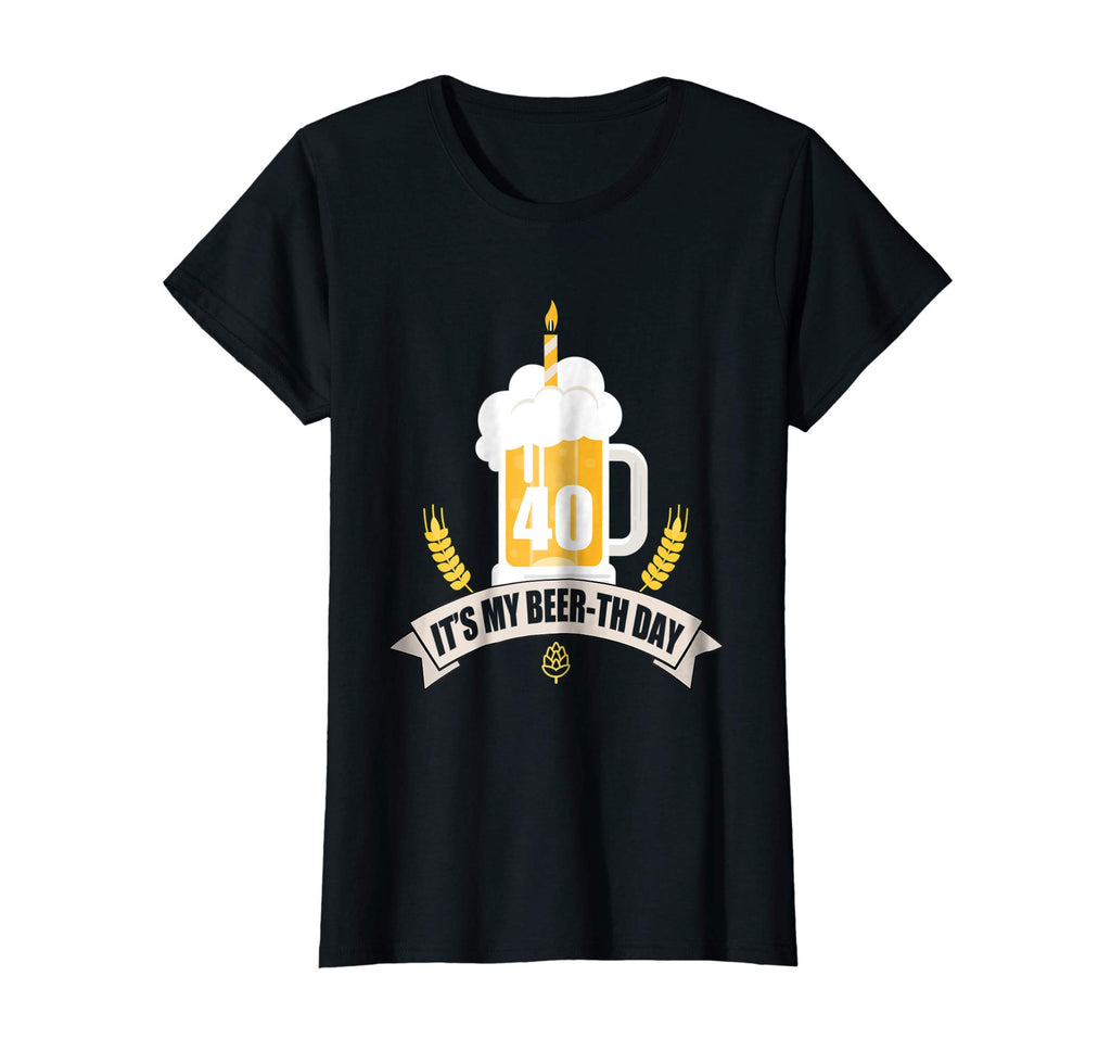 40th Birthday T-Shirt Its my Beer-th Day Funny Beer Shirt