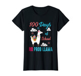 100 days of School Shirt No Prob Llama Funny Gift