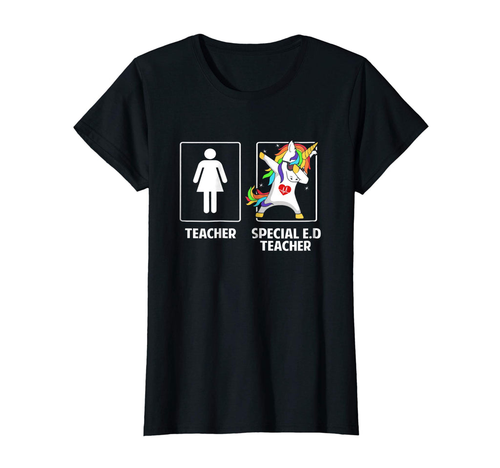Special Education Teacher Unicorn Dabbing Funny T Shirt Gift