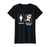 Special Education Teacher Unicorn Dabbing Funny T Shirt Gift