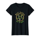 &quot;Hail Seitan Go Vegan&quot; Funny Vegan T Shirt - Men &amp; Women