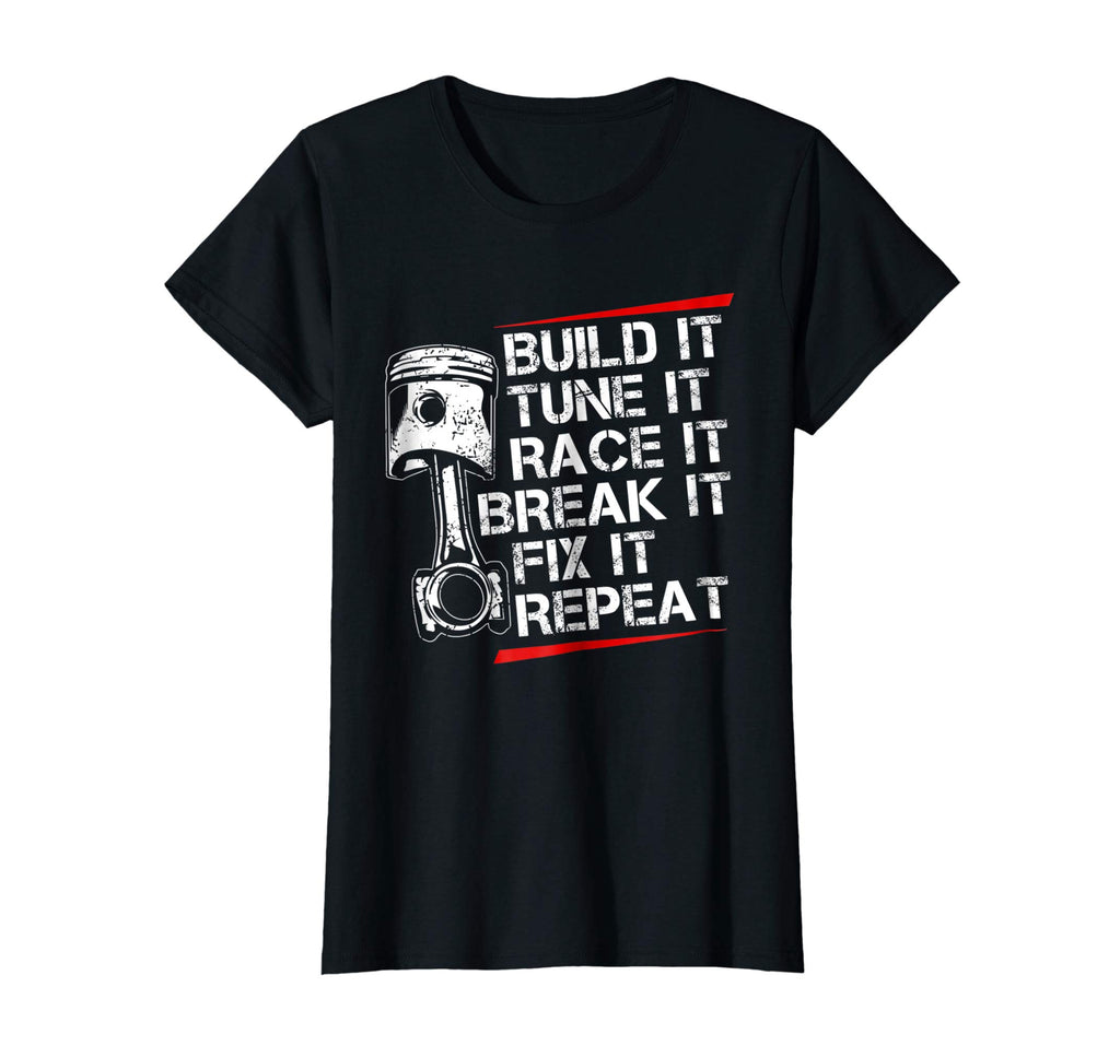 Racecar Steps T Shirt Funny Fast Car