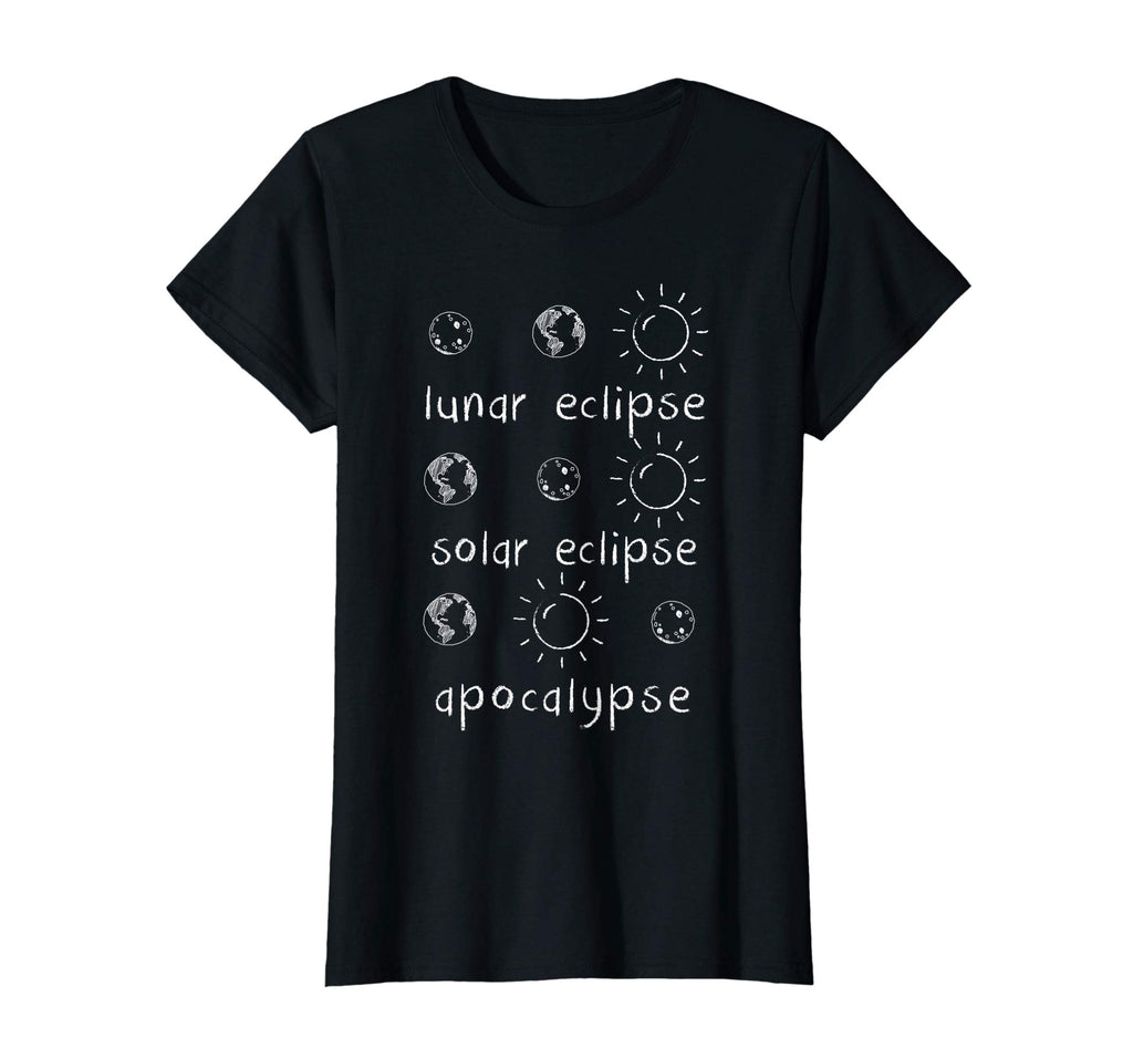 Lunar Solar Eclipse and Apocalypse Funny Science T-shirt