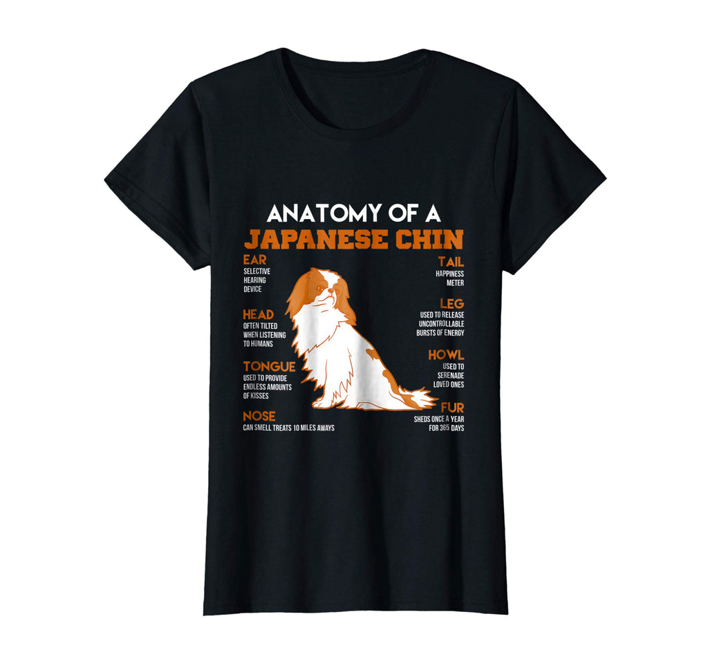 Anatomy Of A Japanese Chin Dogs T Shirt Funny Gift