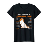 Anatomy Of A Japanese Chin Dogs T Shirt Funny Gift