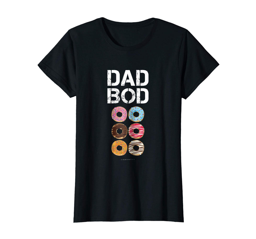 Dad Bod TShirt. Funny Donut Six Pack Daddy Gym Gift T Shirts