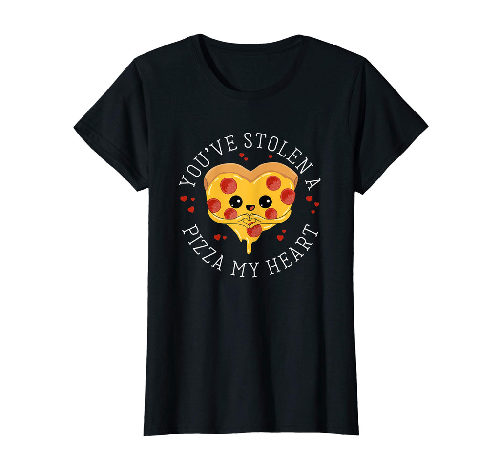 Stolen Pizza My Heart Funny Valentines Day T Shirt Food Gift
