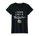 Drink Like a Gallagher St. Patty's Day Funny Ireland Tee IRL